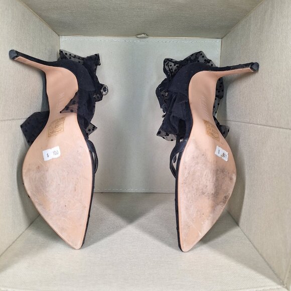 Womans Sandalias Heels Black Size 9 - Picture 5 of 6